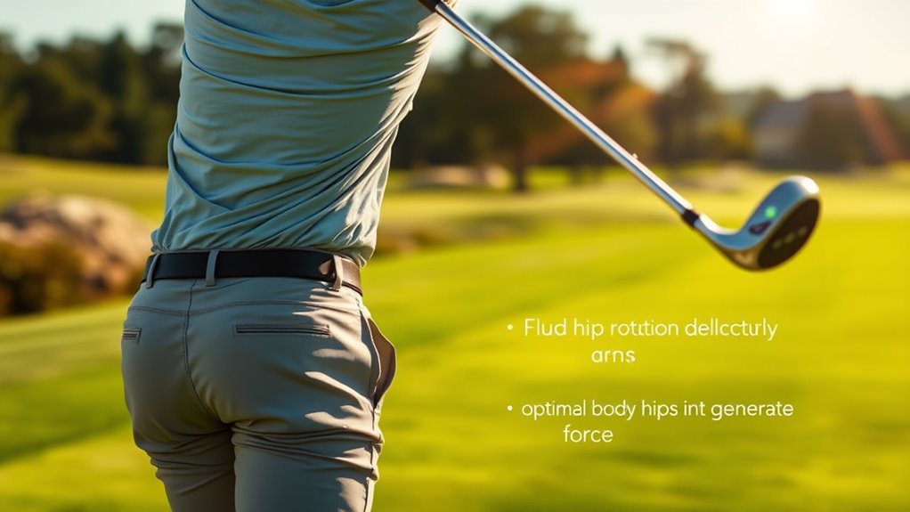 hip rotation enhances swing