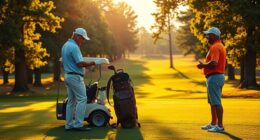 hiring a golf caddie