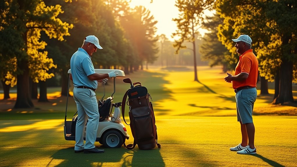 hiring a golf caddie