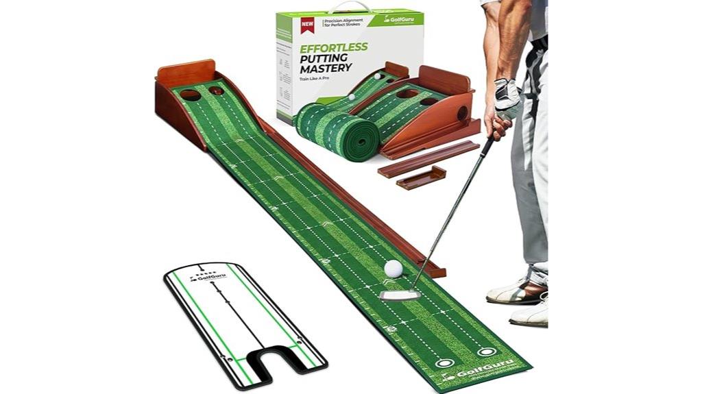 indoor golf putting setup