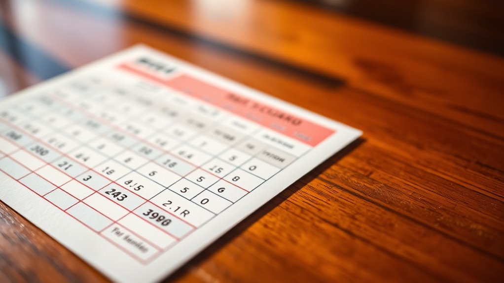 interpreting golf score details