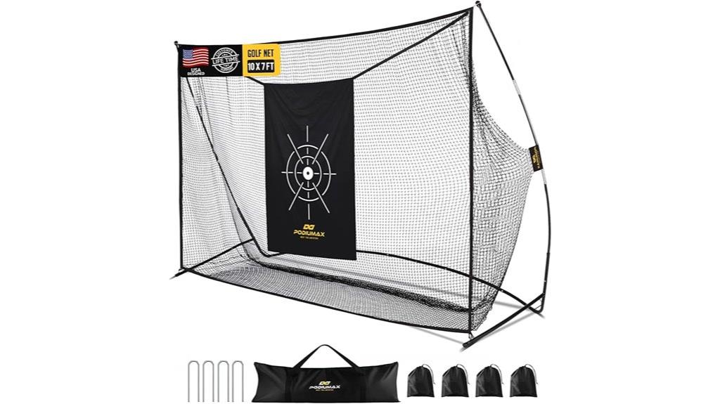 large golf practice net