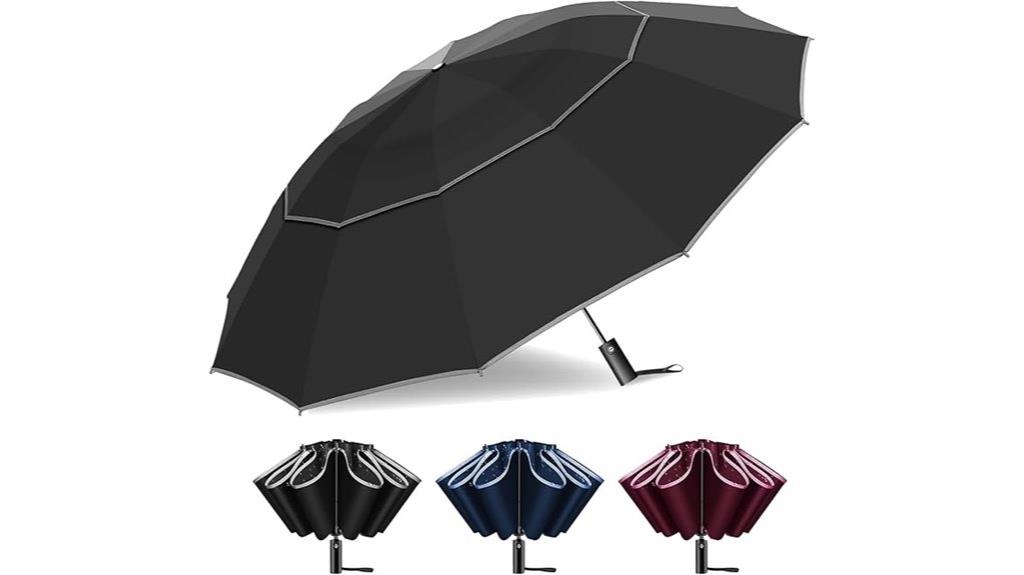 large inverted rain umbrella