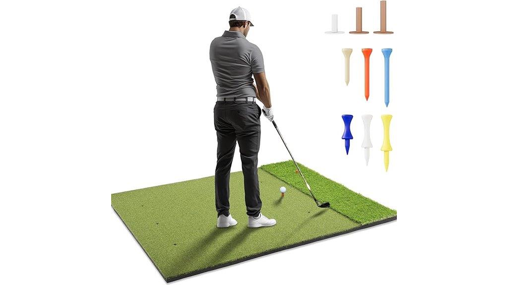 large tri turf and golf mat