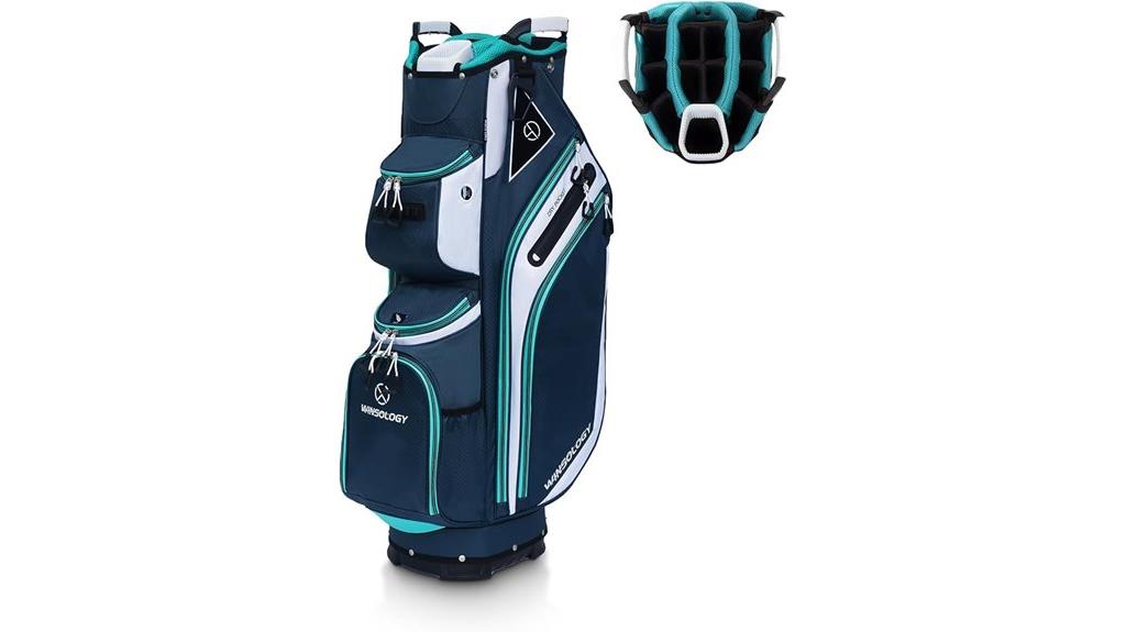 lightweight golf bag with dividers