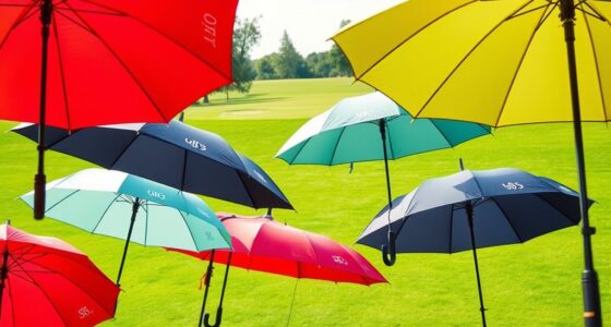 luxury branded golf umbrellas