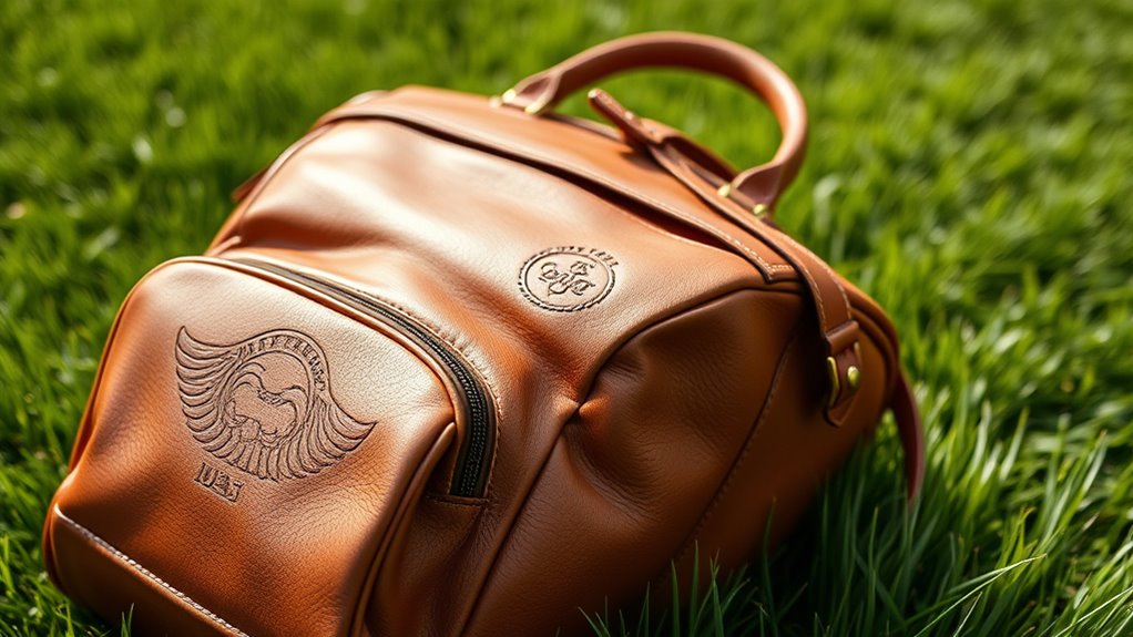 luxury leather golf bags