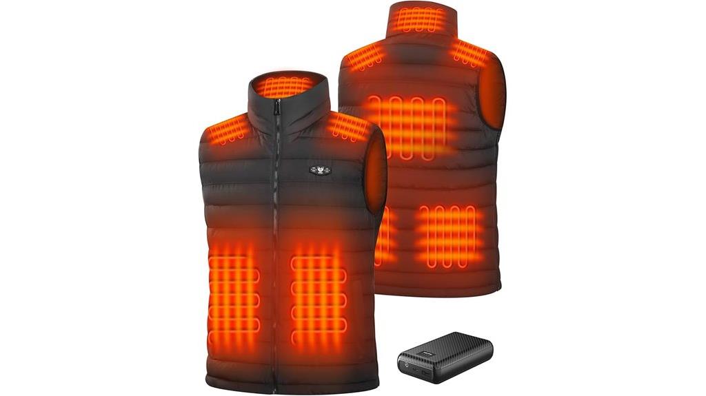 men s heated vest with 16000mah