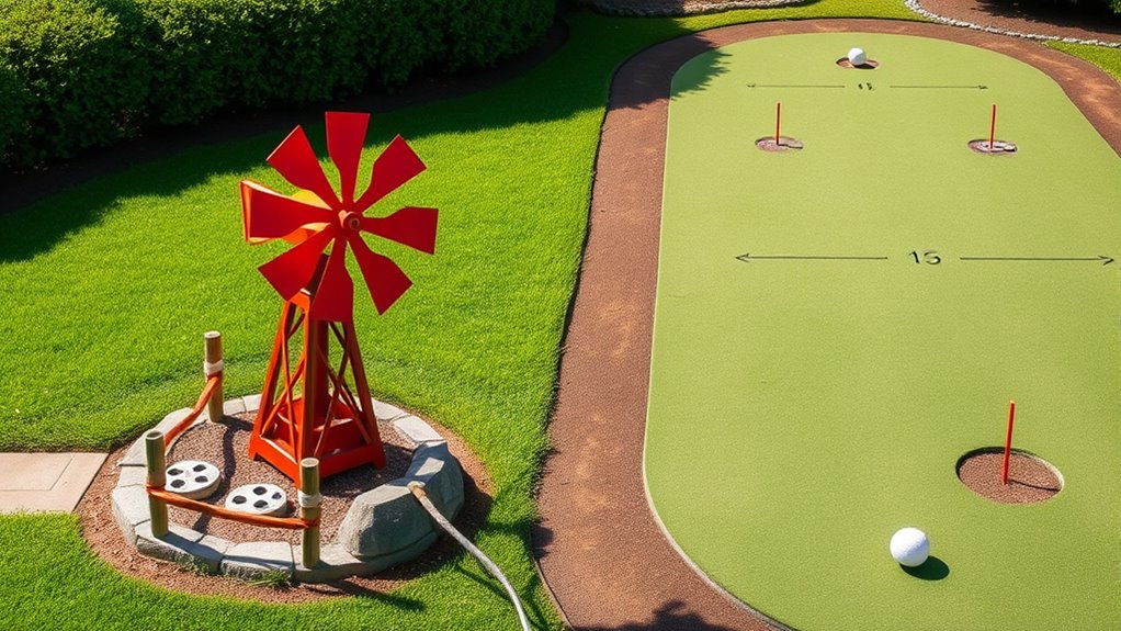 mini golf obstacle realism