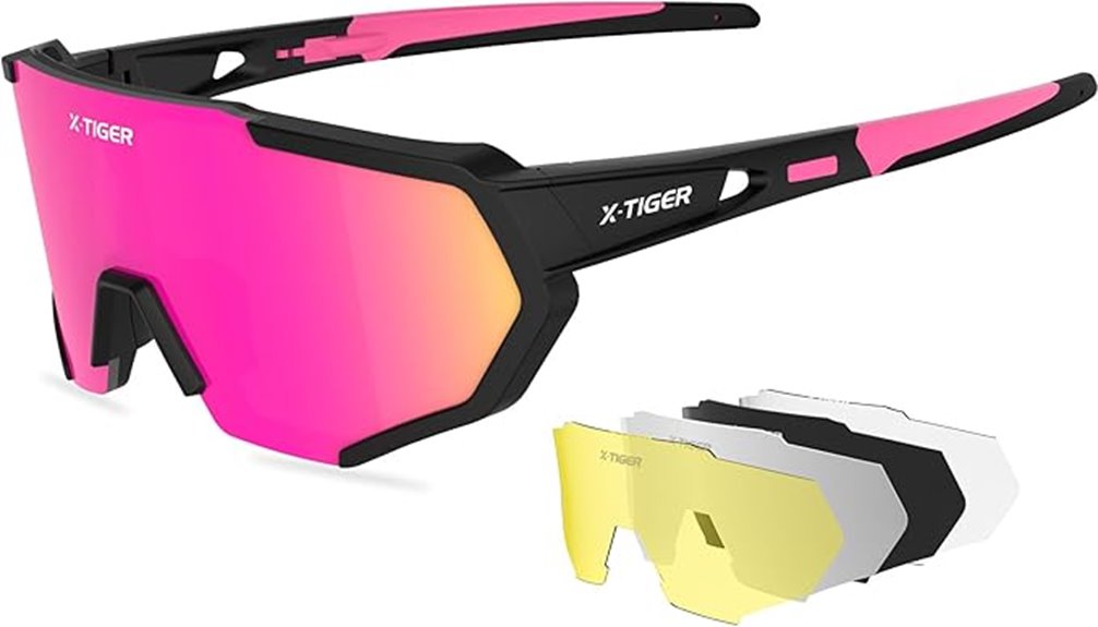 polarized interchangeable sports sunglasses