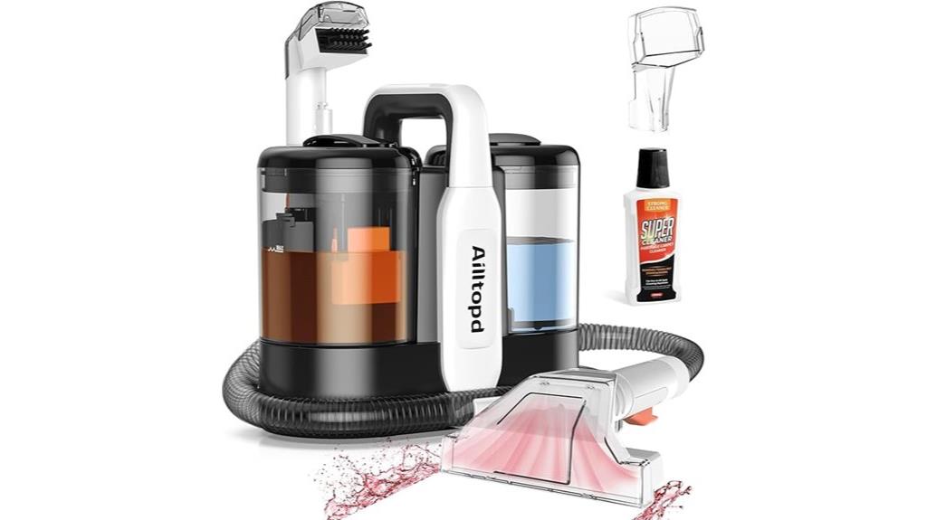 portable cleaning with strong suction