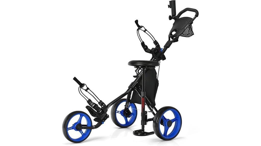 portable collapsible golf cart