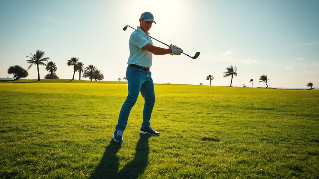 practicing windy shot confidence