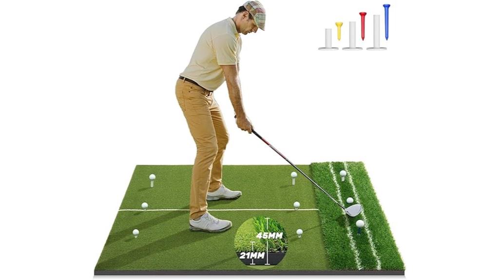 premium dual turf golf mat