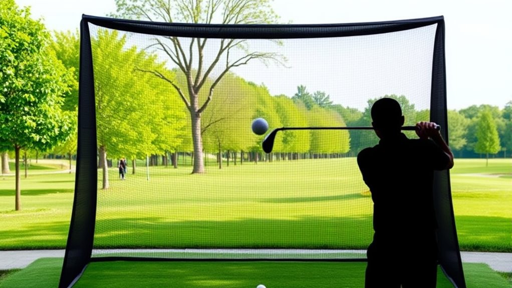 quiet golf practice nets