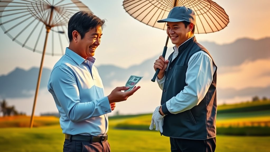 regional caddie tipping customs