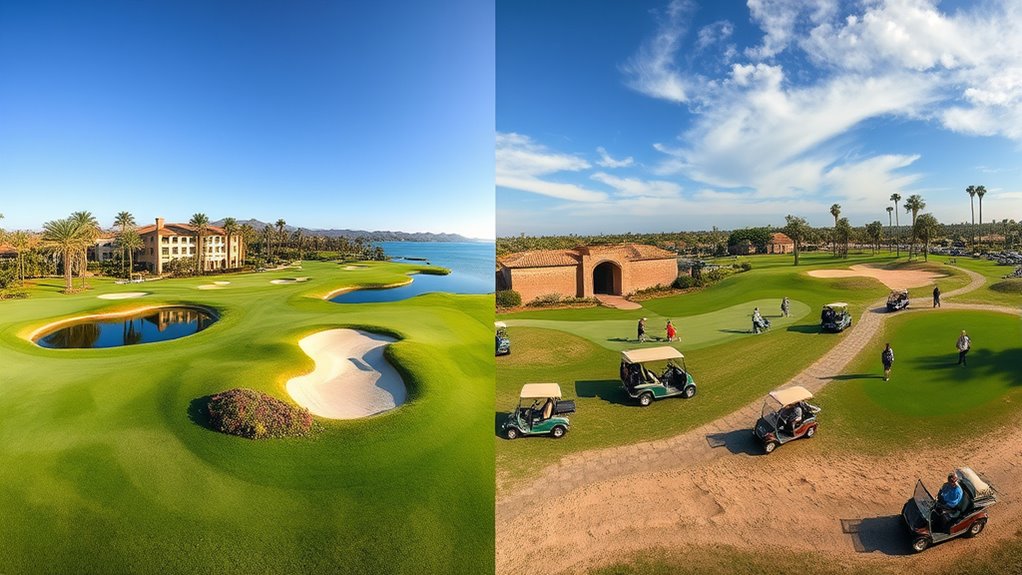 resort vs public courses