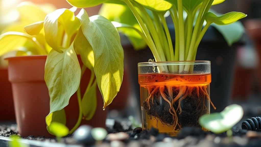 root stimulator accelerates plant recovery