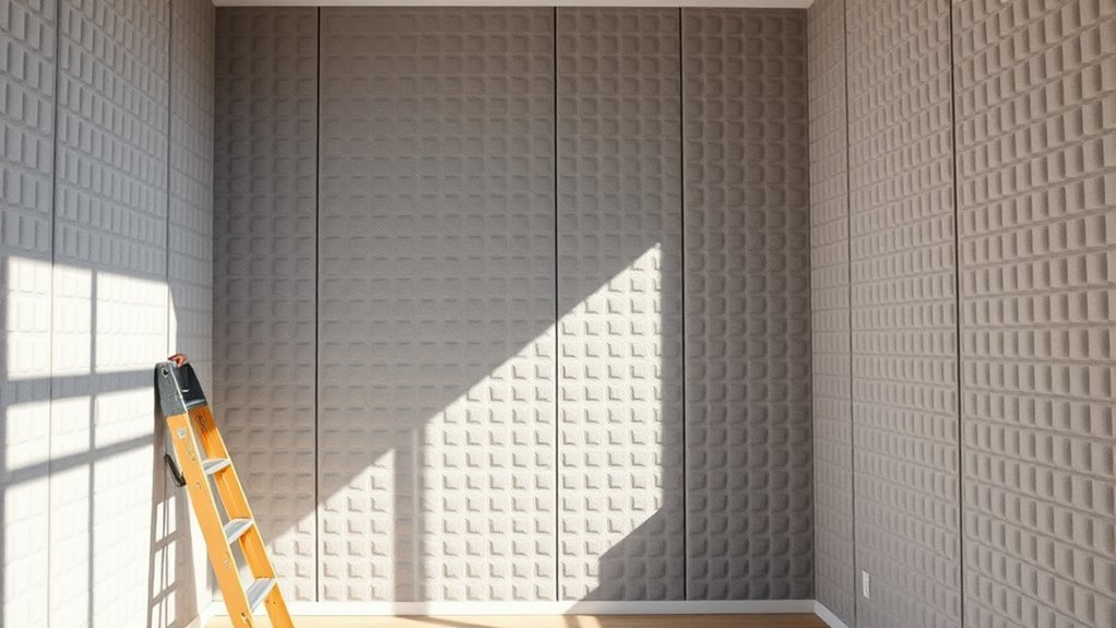 securely attach soundproof panels