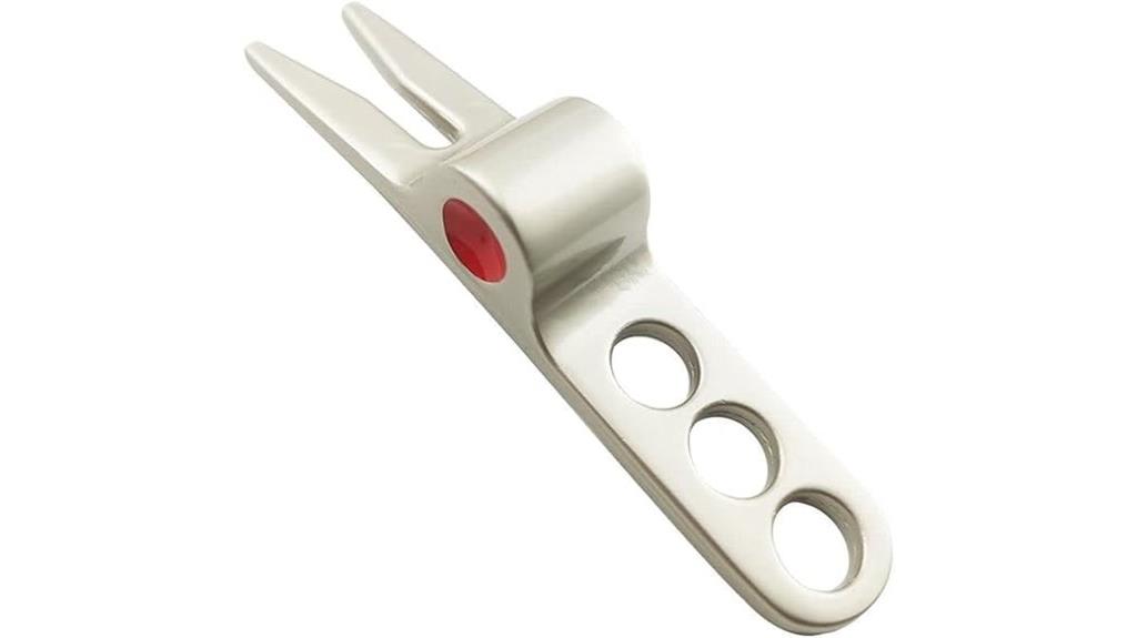 single silver golf divot tool