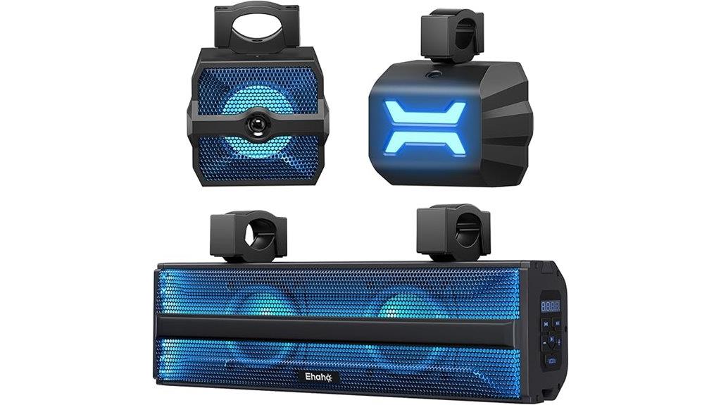 stereo sound bar with subwoofer