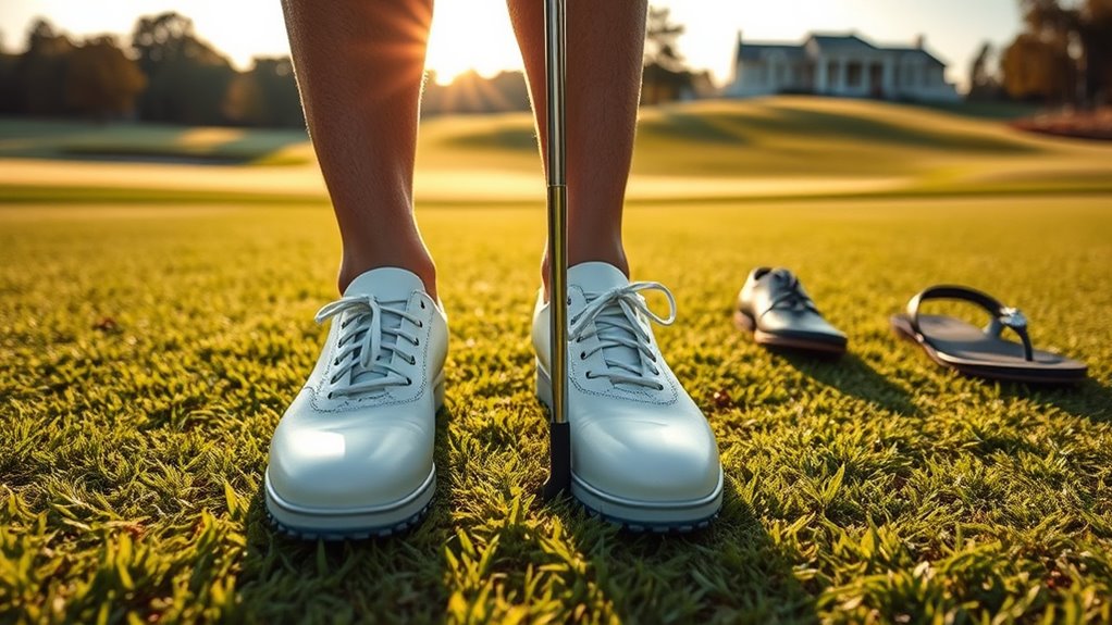 supportive proper golf footwear