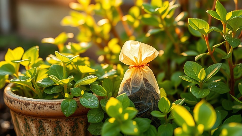tea bags repel garden pests