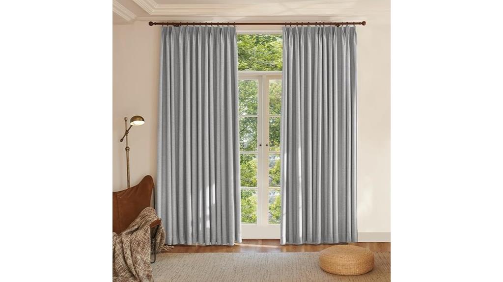 textured linen blackout curtains