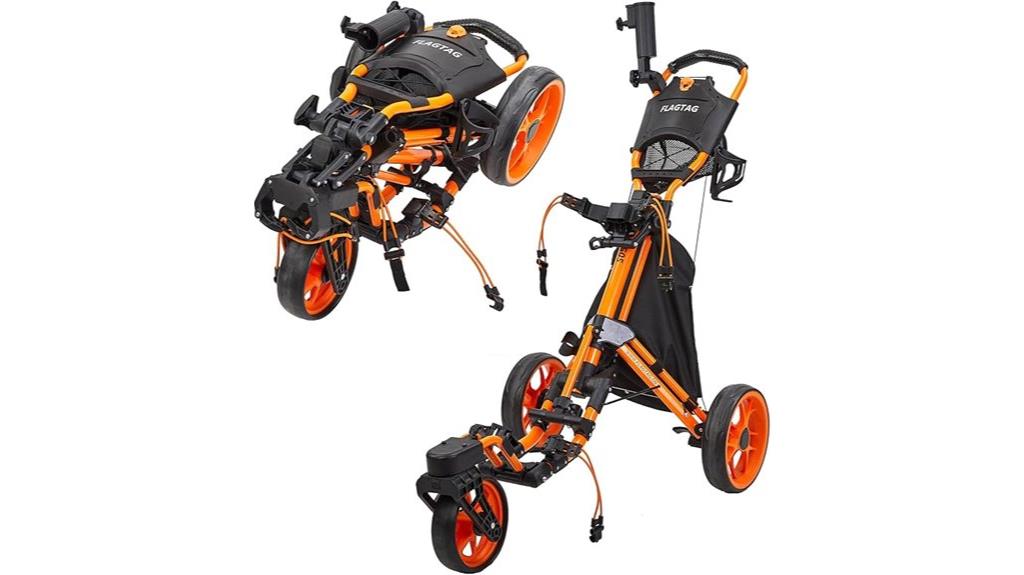 three wheel foldable golf cart