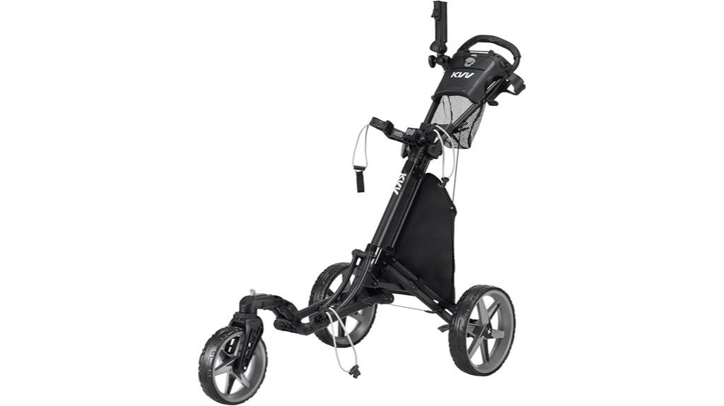 three wheel rotating golf cart