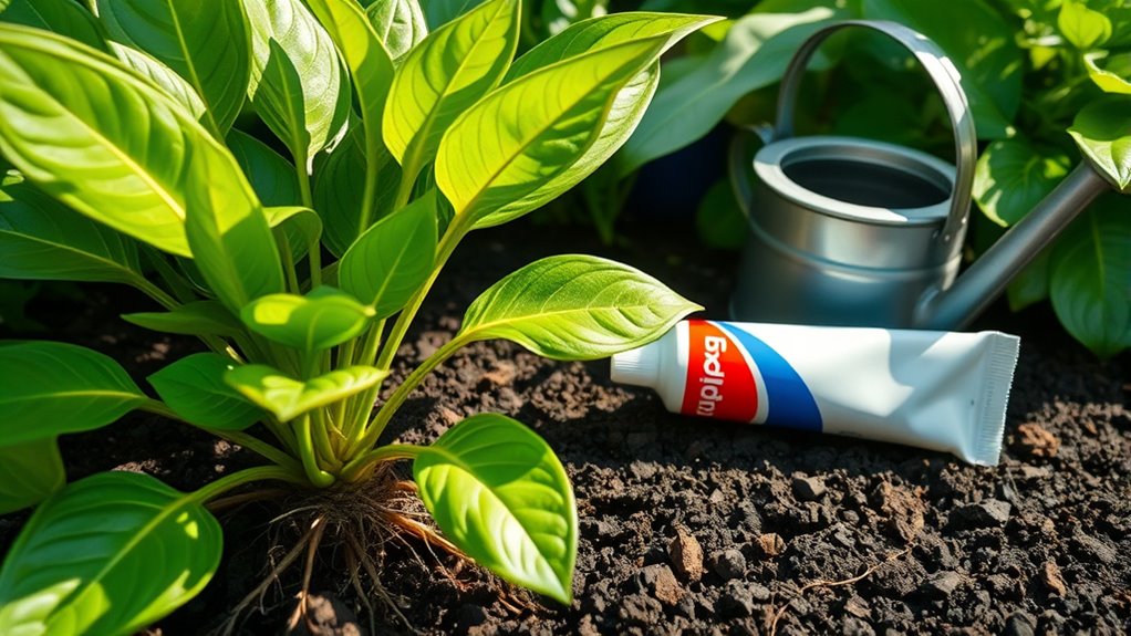 toothpaste benefits for plants