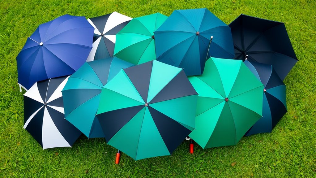 top double canopy golf umbrellas