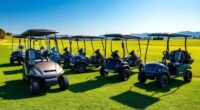 top four wheel golf carts