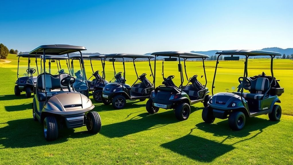 top four wheel golf carts