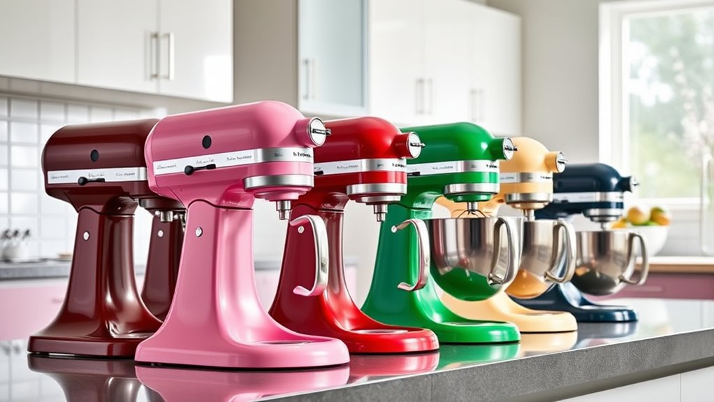 top kitchenaid mixer colors