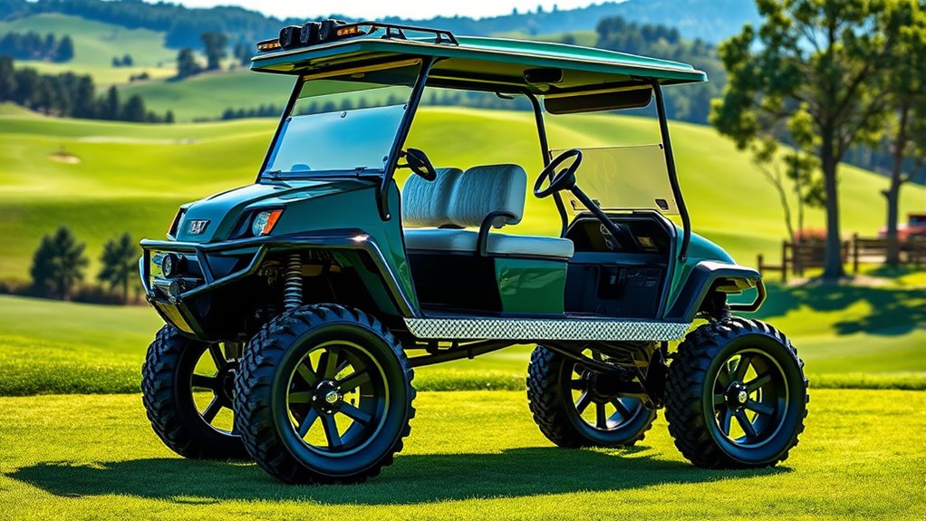 top lifted golf carts