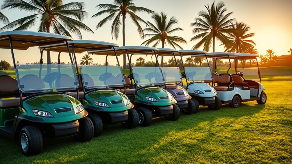 top two seat golf carts