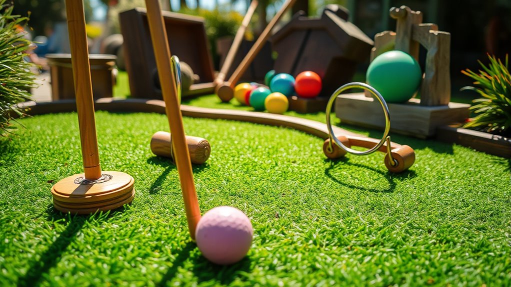 traditional games shaped mini golf