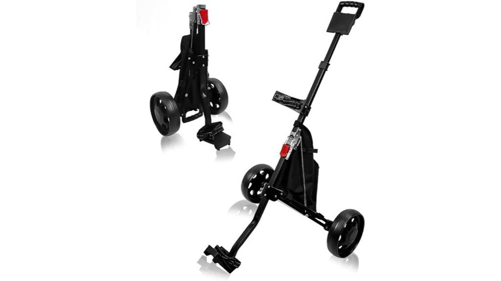 two wheel collapsible golf cart