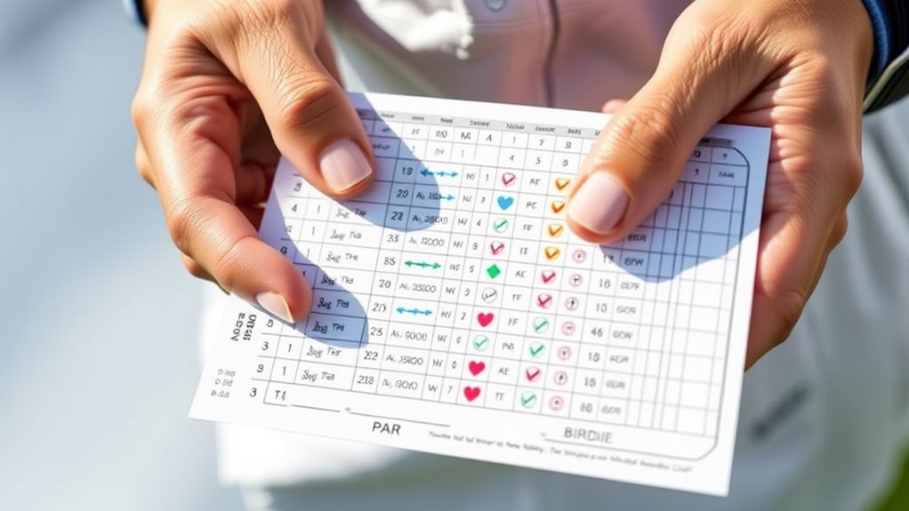 understanding golf score symbols