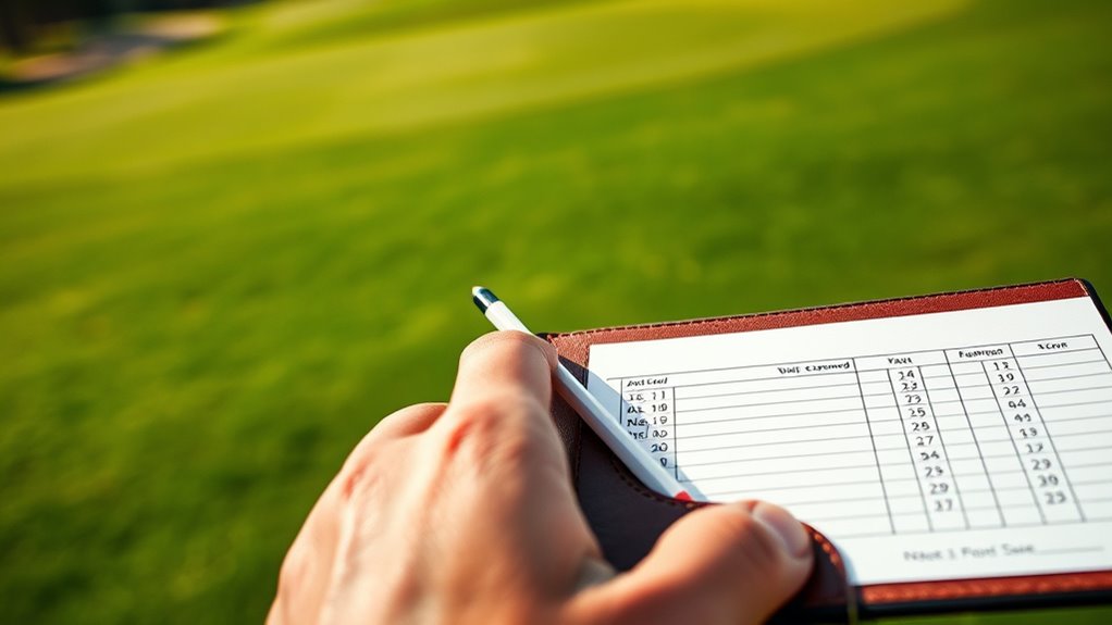 use clear accessible scorecards