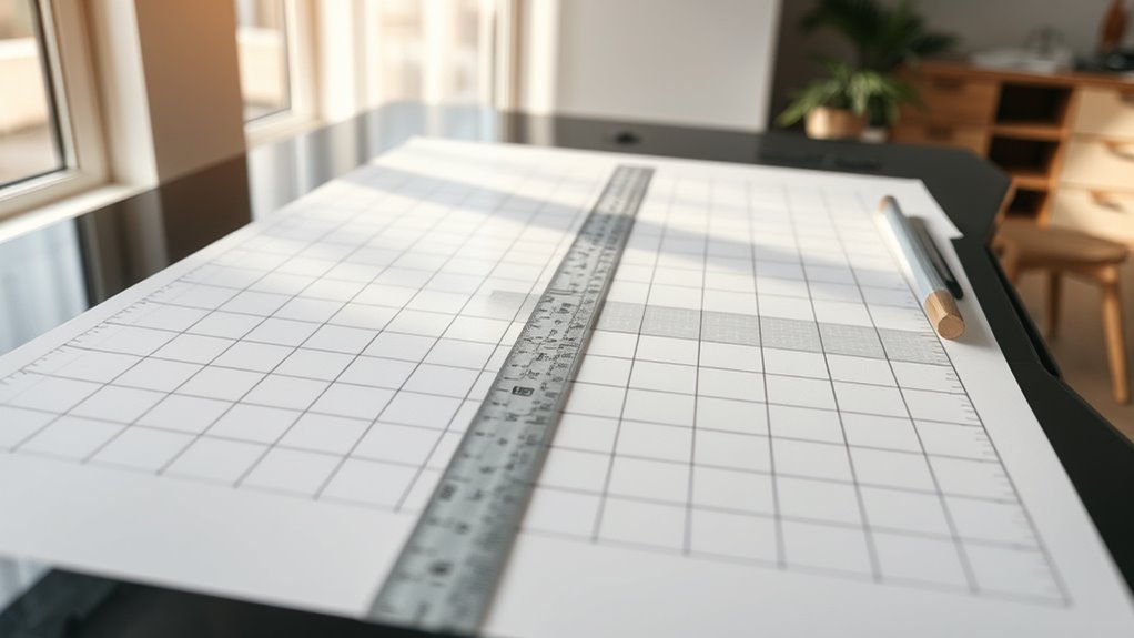 use grids for precise alignment