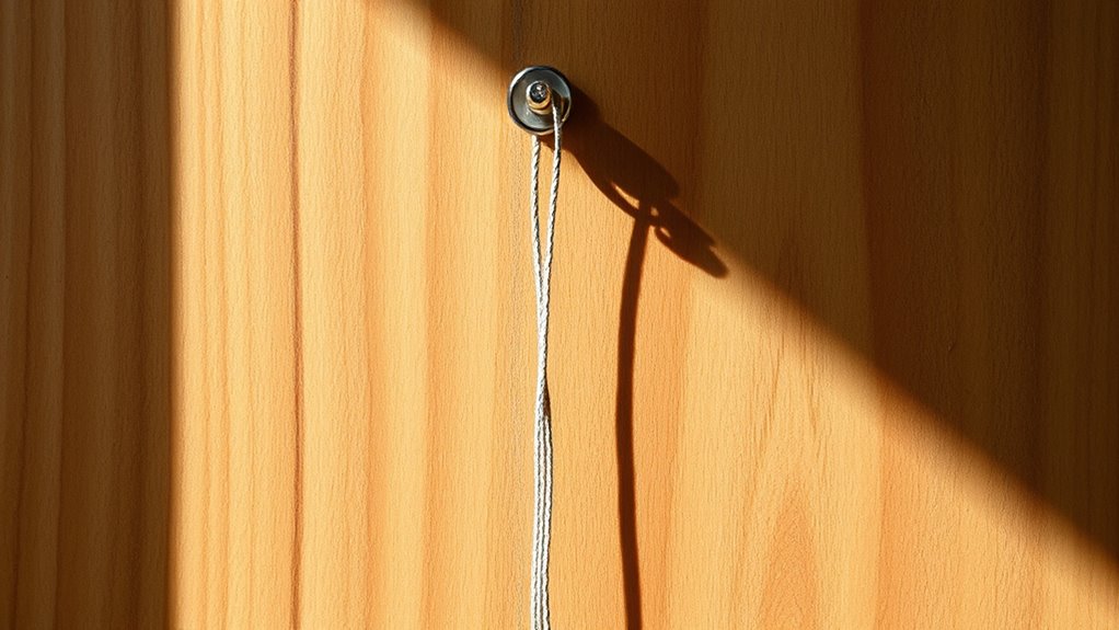 use plumb line for accuracy