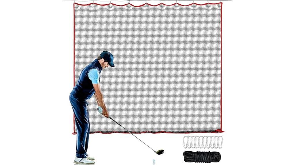 variety of golf net sizes