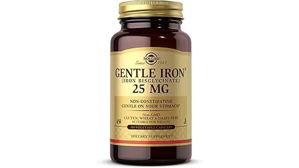 vegetable capsule iron supplement