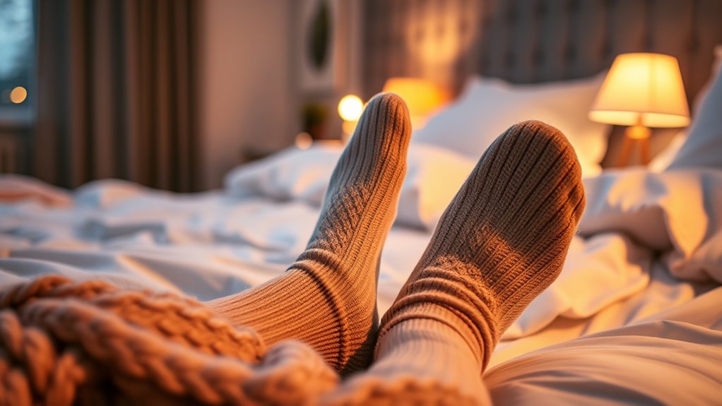 warm feet boost sleep hormones