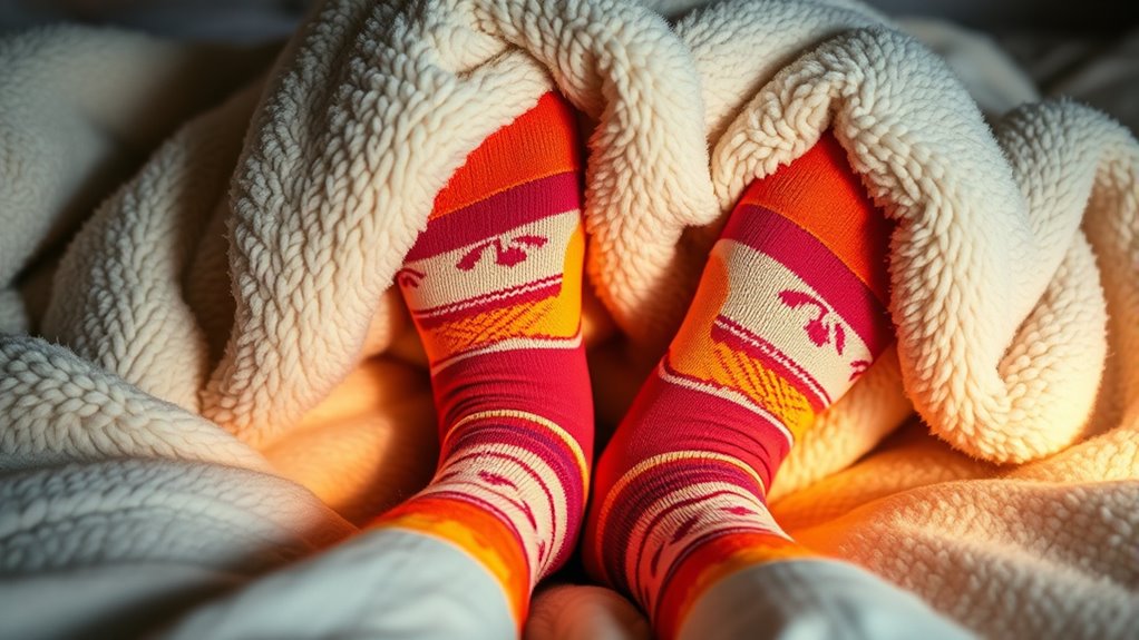 warm feet promote circulation