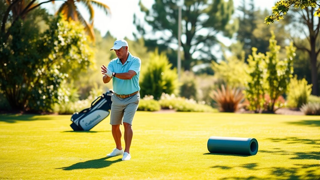 warm up stretch swing slowly