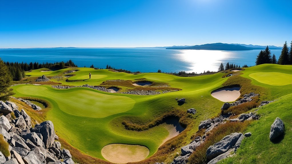 waterfront coastal golf course