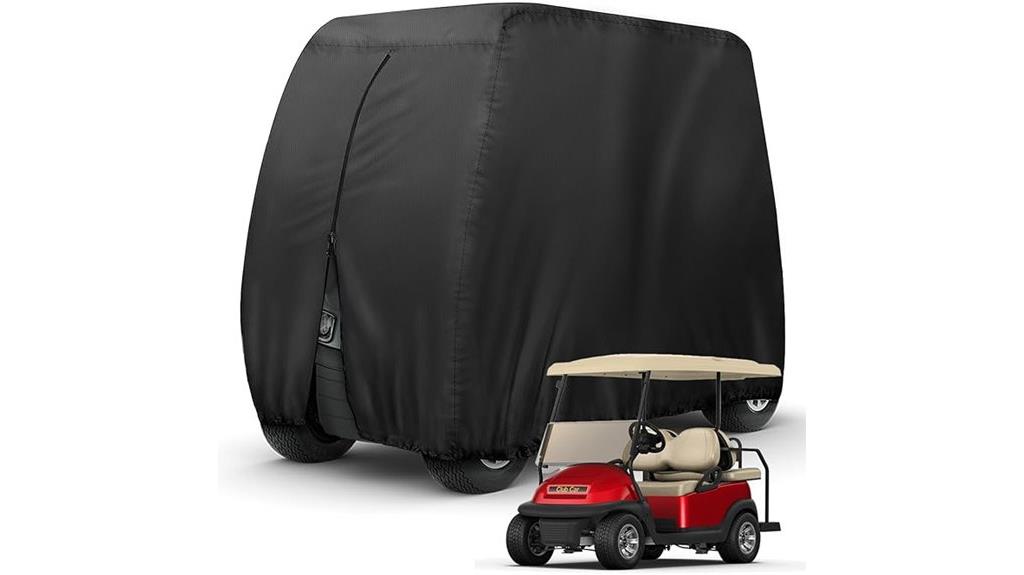 weatherproof four passenger golf cart